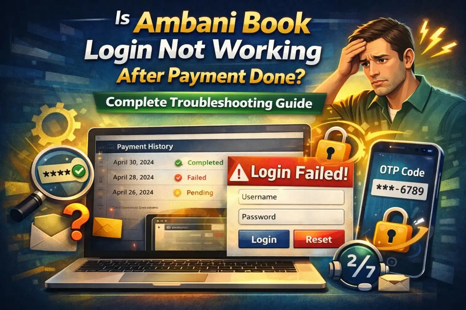 Is Ambani Book Login Not Working After Payment Done? Complete Troubleshooting Guide